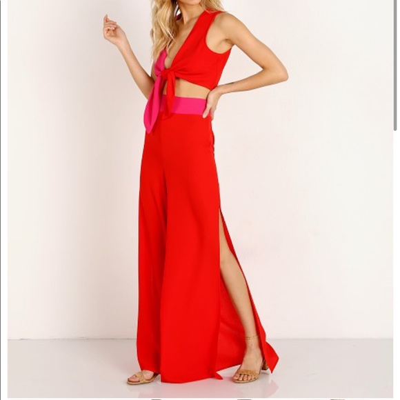 Show Me Your MuMu SMYMM high waisted colorblock pants - Picture 1 of 11